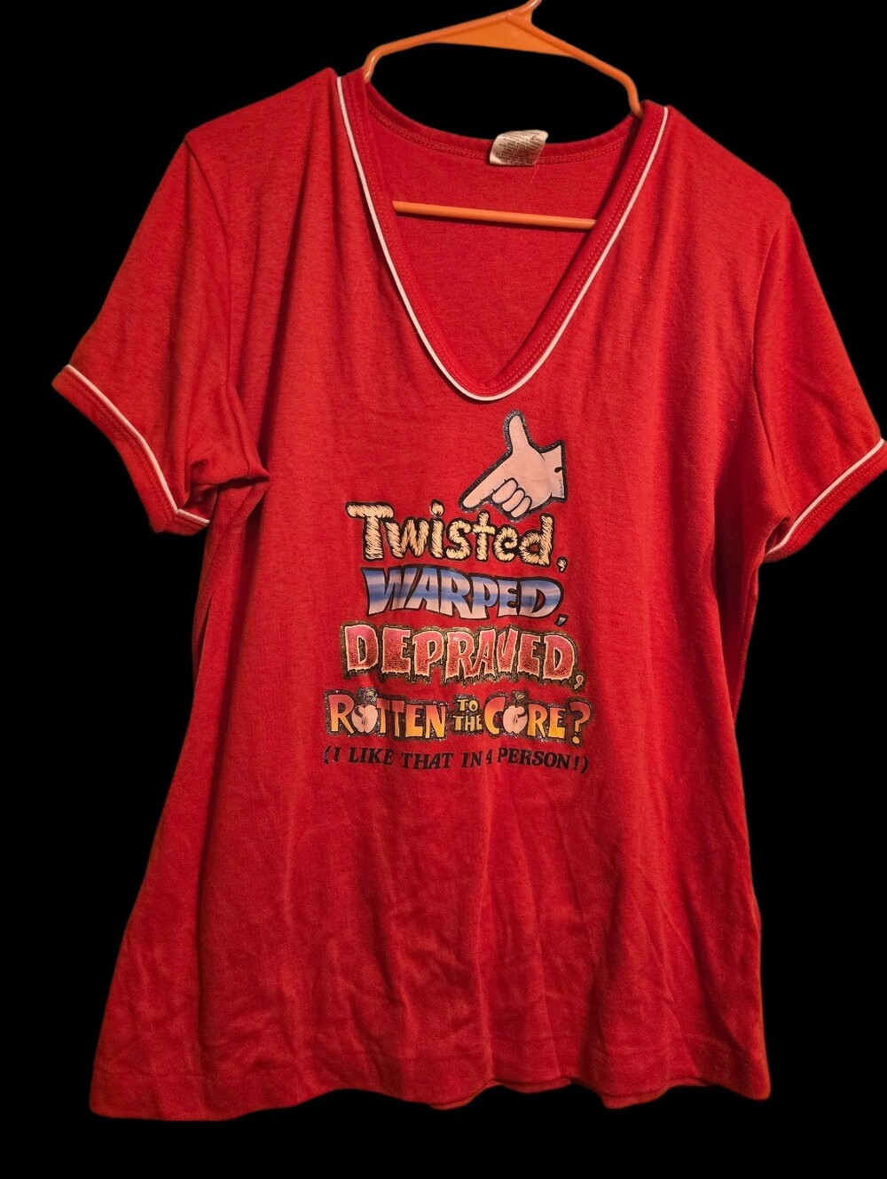 Vintage | Red Twisted Warped Depraved Tee